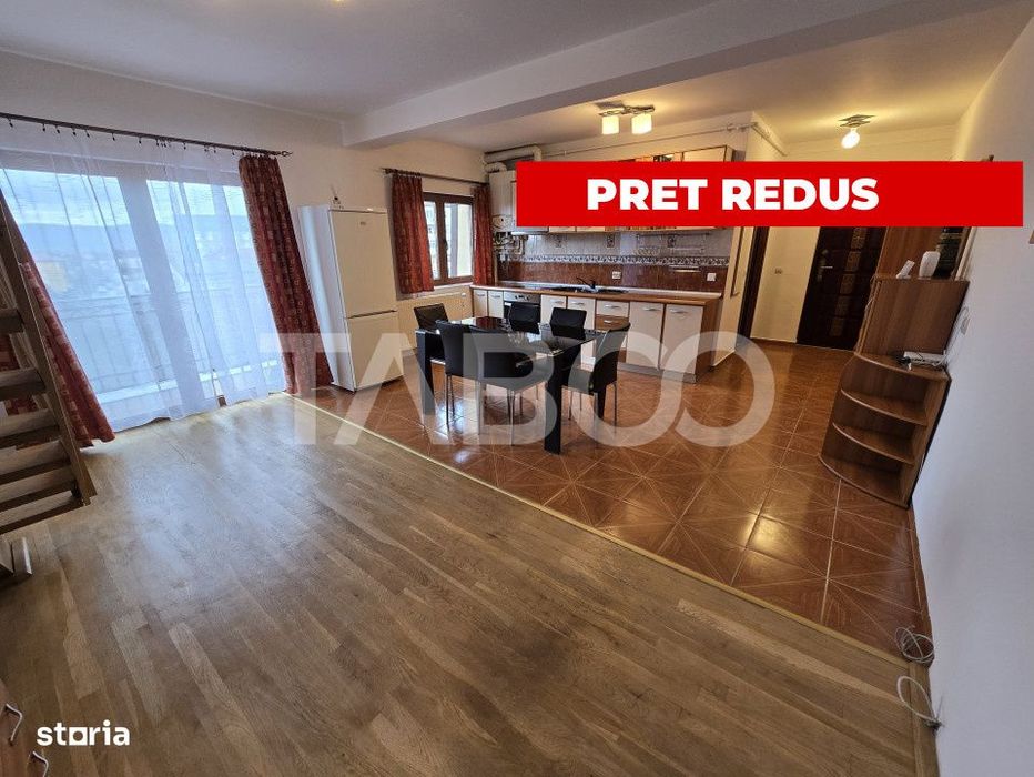 Apartament decomandat 106 utili 4 camere 2 bai 2 balcoane Milea Sibiu