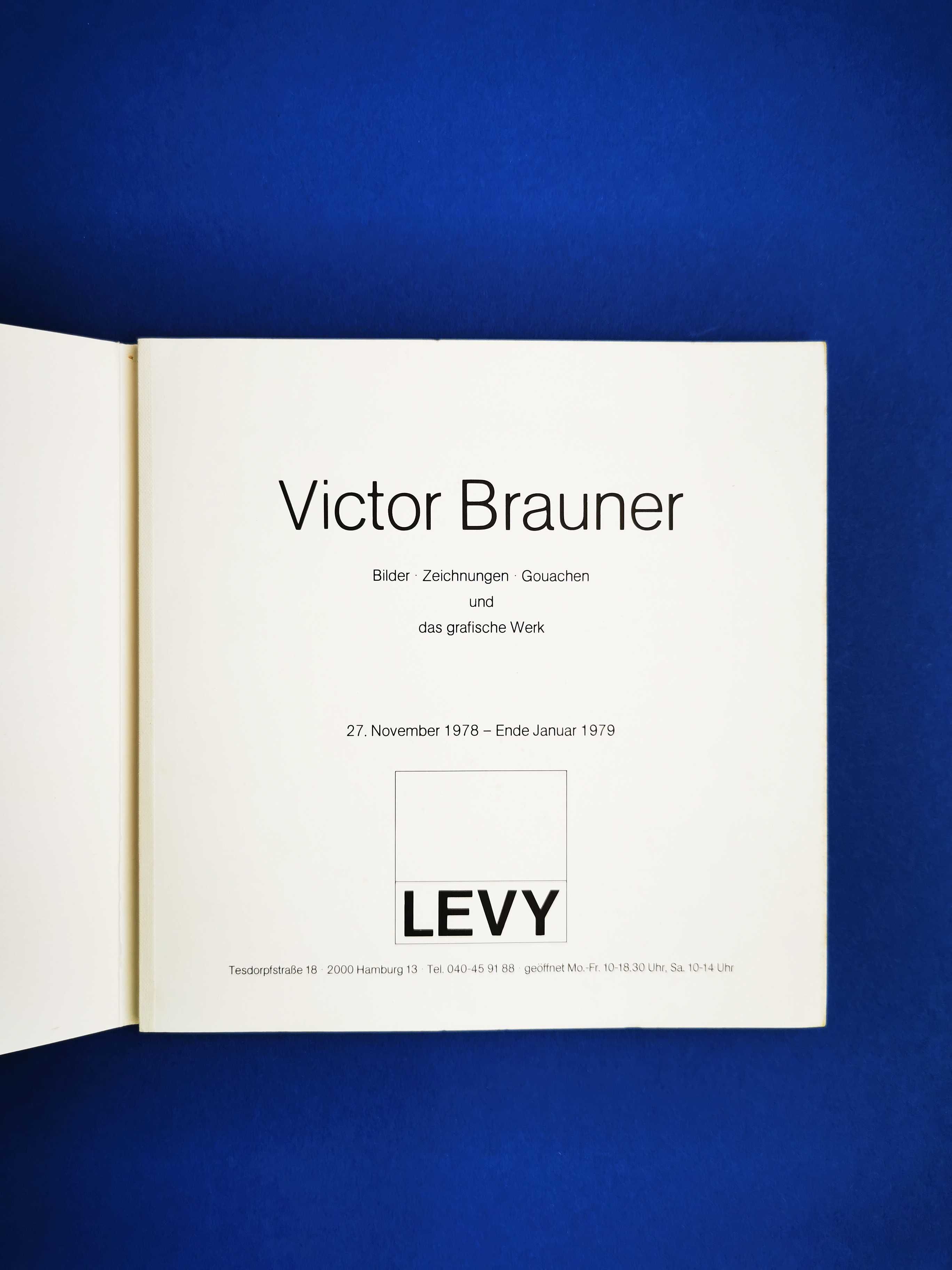 Victor Brauner carte album arta expozitie Galeria Levy Hamburg 1978