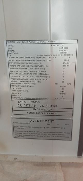 Centrala termica condensare Habitat 35K