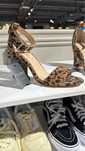 Sandale Stockholm Leopard , Originale , Piele nat ( 36, 37 si 38 )