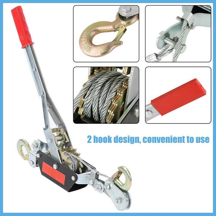 Troliu manual 2 tone/ 2 carlige. sacrificare animale tras masini, Nou!