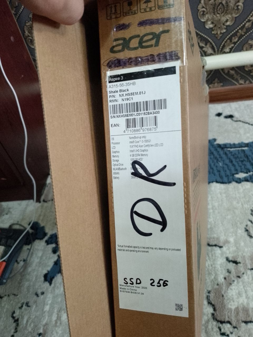 Acer Aspire 3 Intel Core I3-1005G1 1.20Ghz