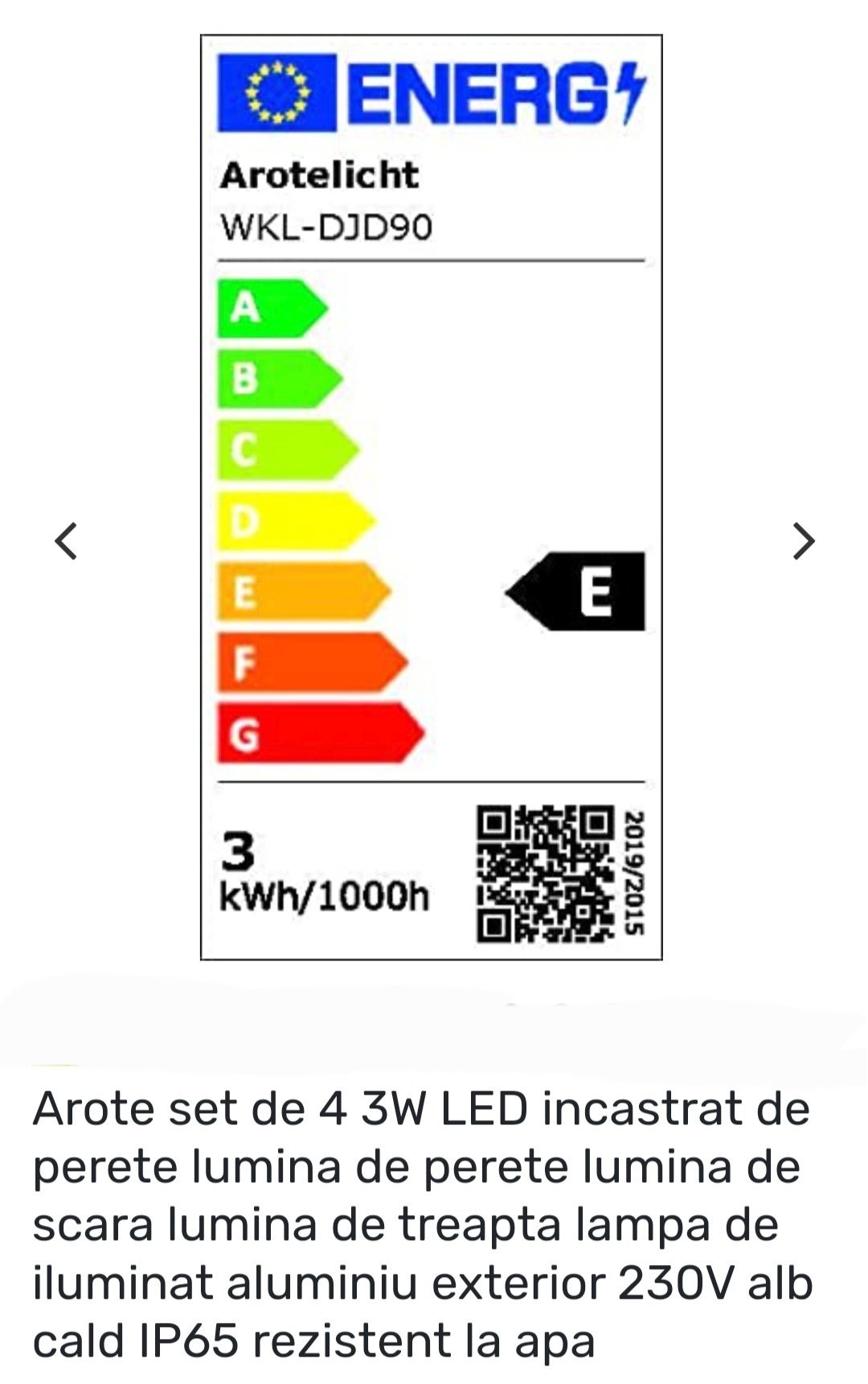 8 Spoturi/4Leduri cu senzor miscare x4 fara senzor incastrate scari i