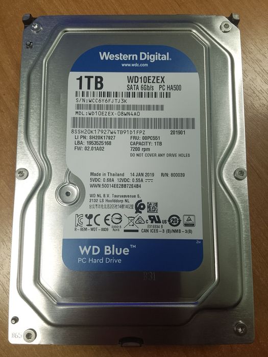 Жесткий диск Western Digital Blue 1TB