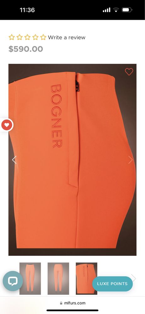 Pantalon  Bogner superb, XS-S, nou