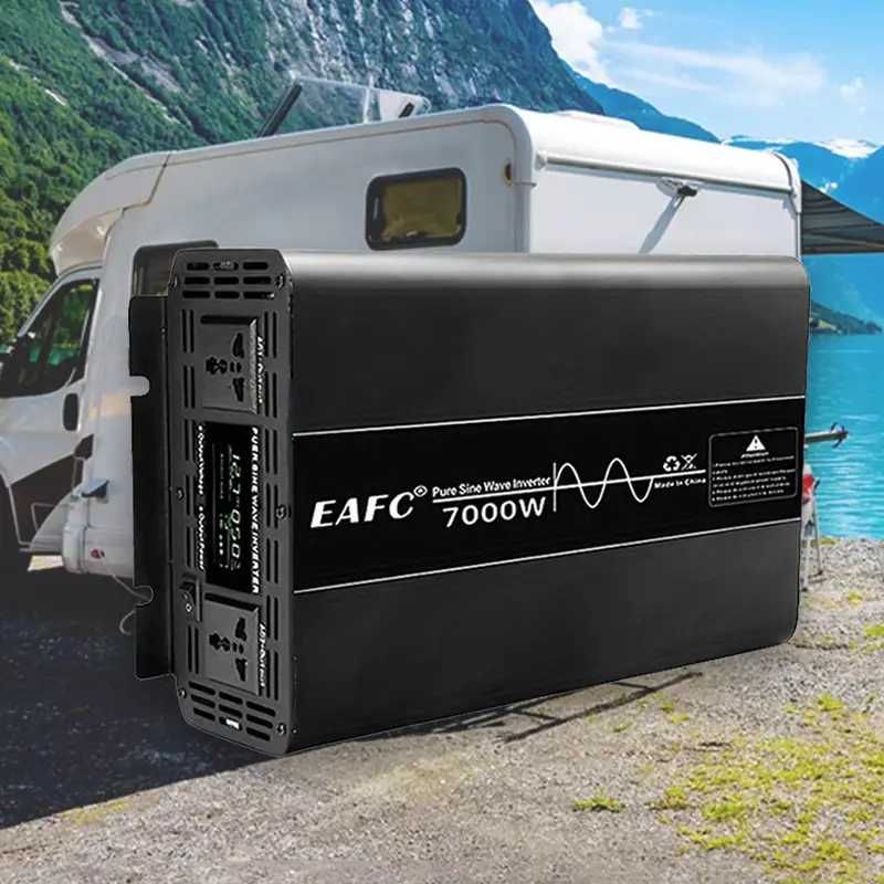 Инвертор EAFC 7000 W, чиста синусоида, DC 12V до AC 220V 50HZ
