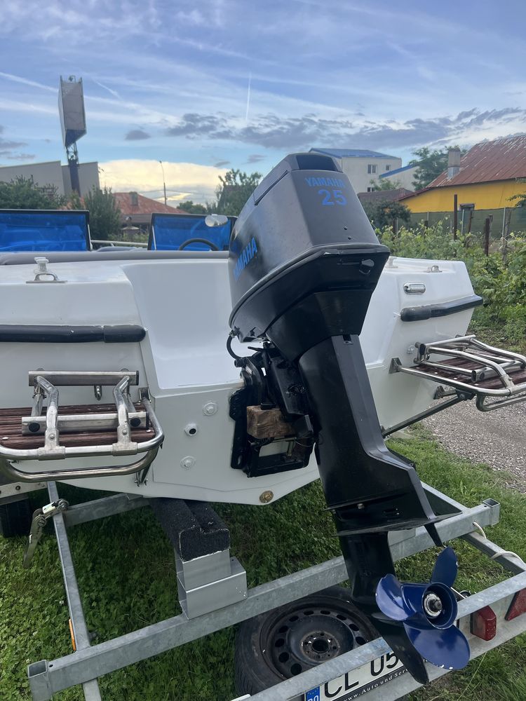Vand barca open, ambarcatiune, salupa + motor Tecnofiber