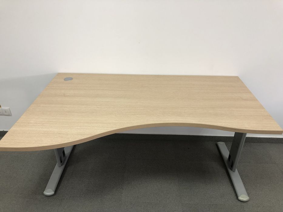 Stoc 40 Buc. Birou de Colț 160X100 cm; Masă Lucru cu Picioare Metalice