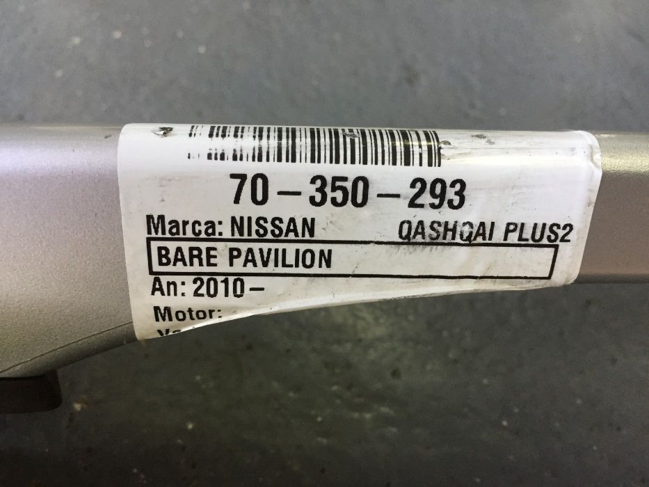 Bare longitudinale aluminiu originale Nissan Qashqai +2 - 2010