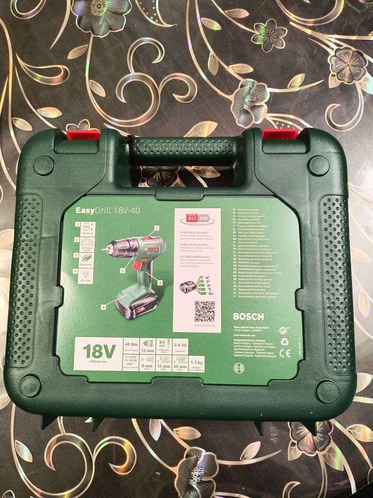 Bormașină pe acumulator Bosch EasyDrill 18V-40