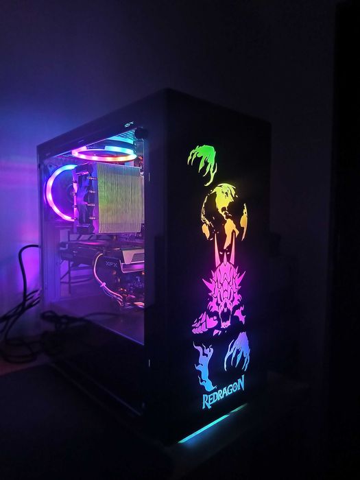 Unitate pc gaming High cu iluminare rgb