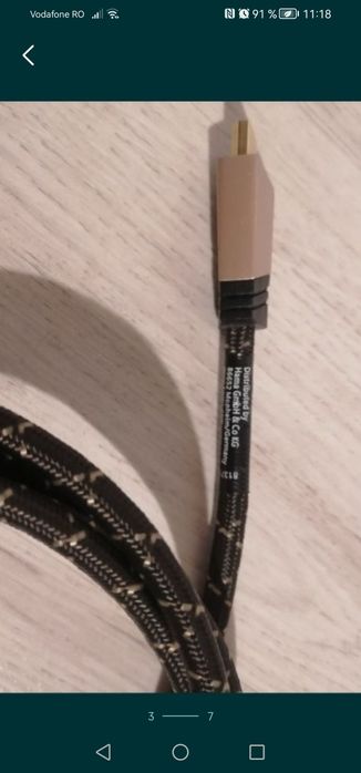 Cablu HDMI 4k, aurit, 2m, nou
Cablu scart - scart a