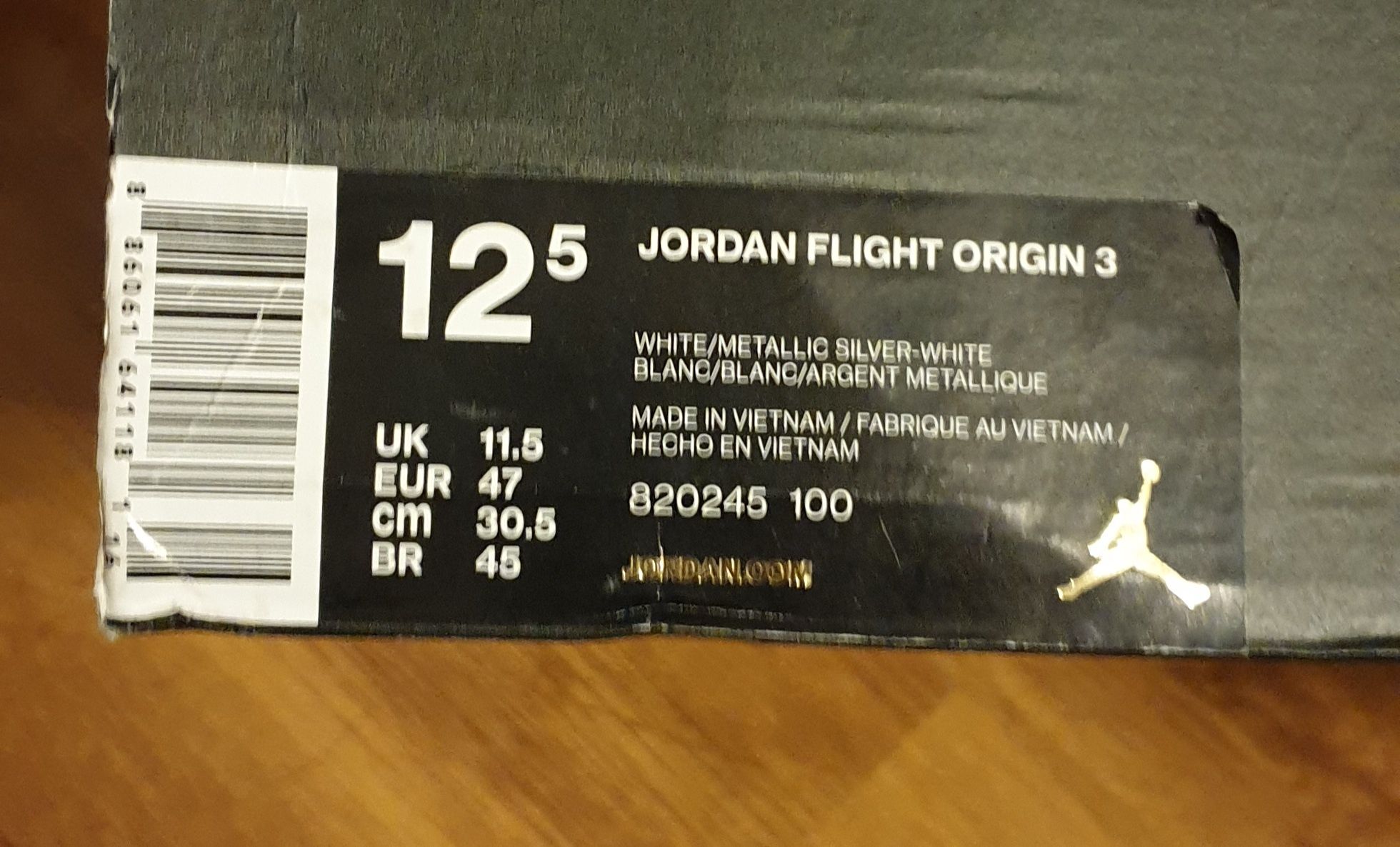 Ghete basket Jordan Flight Origin 3, nr.47, us12.5, produs NOU