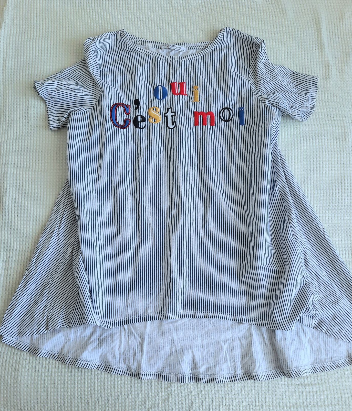 Tricou Zara cu broderie XS