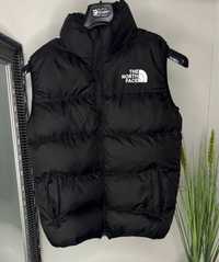 Vesta The North Face TNF Puffer cu puf natural de gasca