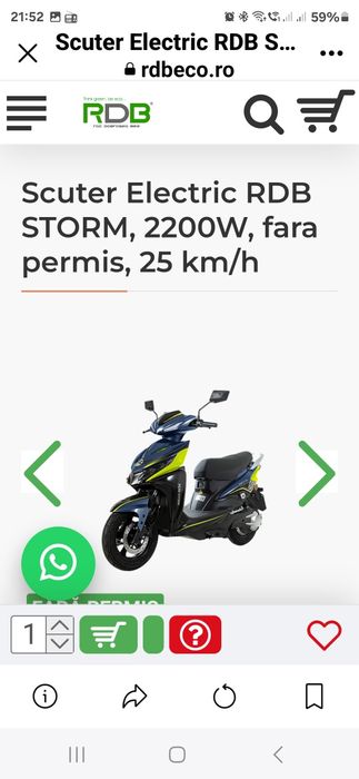 Vând scuter electric aproape nou