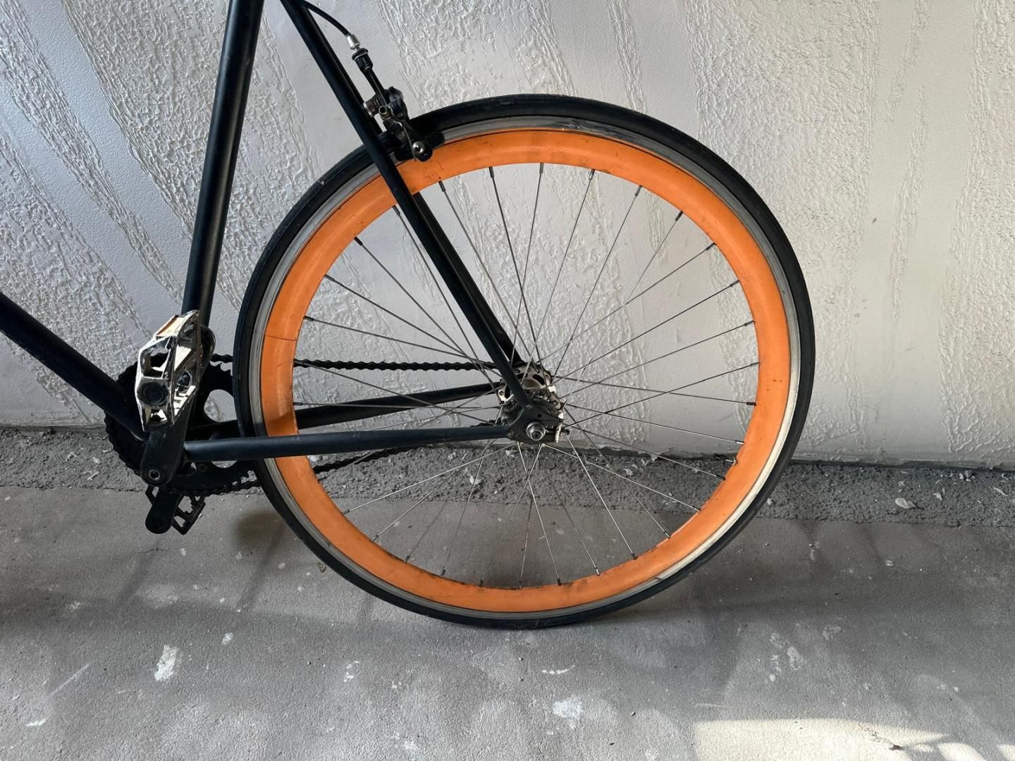 Bicicleta Cursiera Negru, Portocaliu -A-