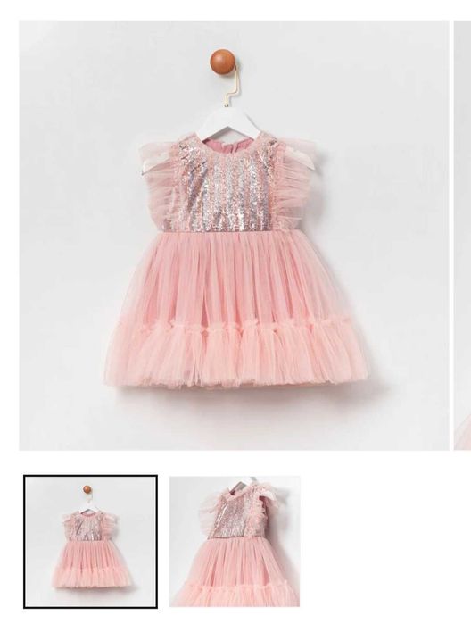 Рокля за момиченце с пайети 92 размер