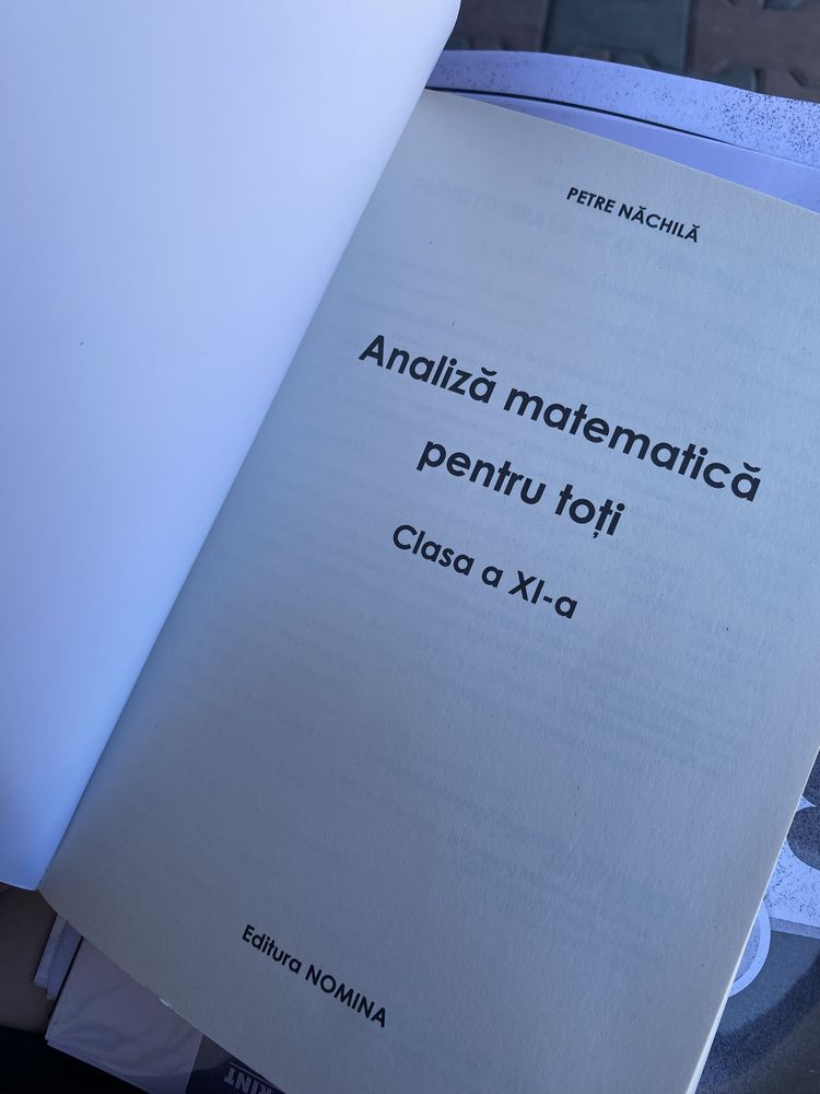 Culegere Analiză matematică clasa 11-a