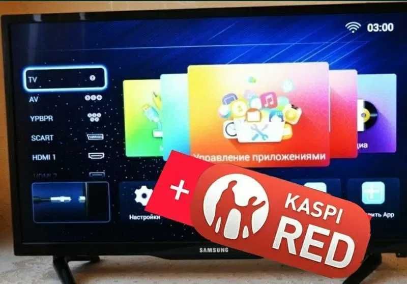 Новый запечатанный с гарантией 80см led tv тонкий usb hdmi не смарт