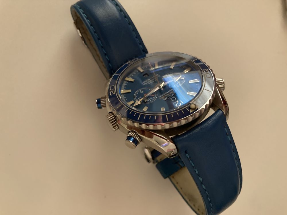 Ceas Omega Seamaster Planet Ocean Blue 600 co axial