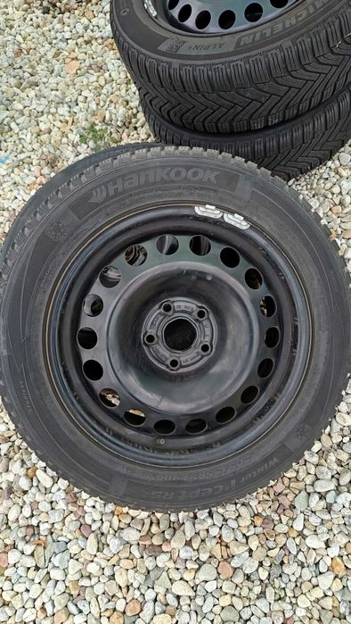Гуми зимни с джанти HANKOOK 205/55/16 2бр. И MICHELIN 205/55/16 -2 бр.