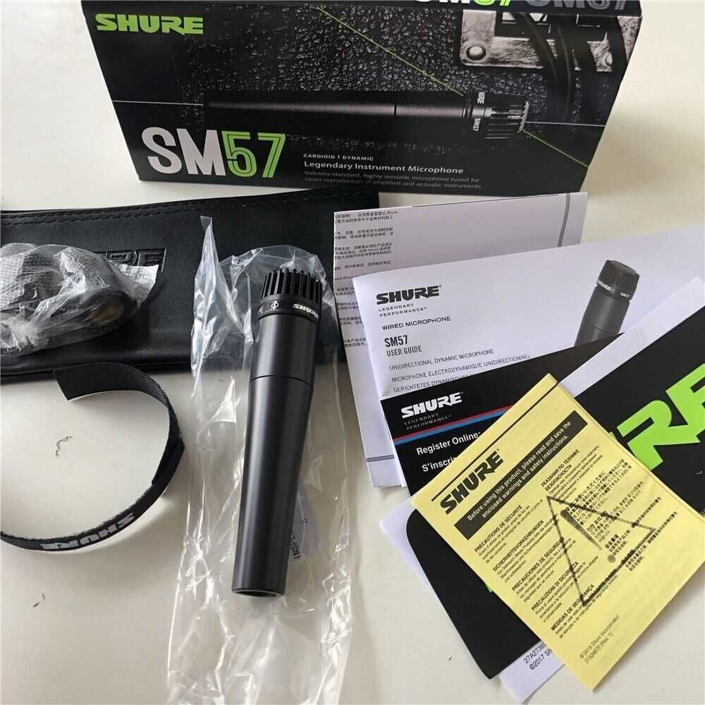 Shure SM58S SM57LC Knopkalik va knopkasiz dinamic kardiod mikrofon