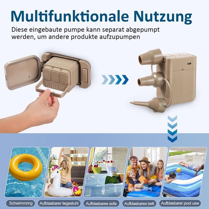 Saltea AutoGonflabilă Wireless și Reîncărcabilă