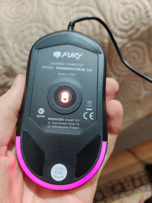 Kit Mouse Tastatura Casti Fury Thunderstreak