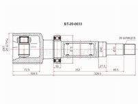 Шрус внутренний  Ford Transit
