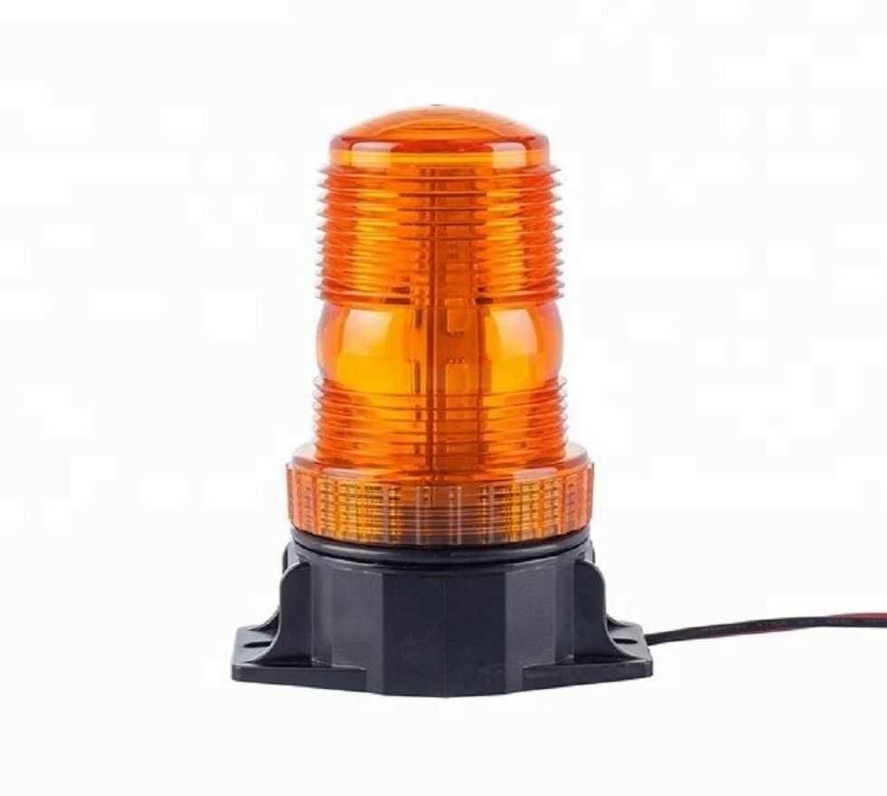 1 бр. Flash ЛЕД LED маяк блиц аварийна лампа 12-24 вола жълт 30 диода