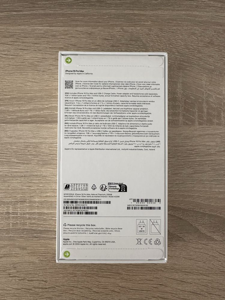 iPhone 16 pro max 256gb