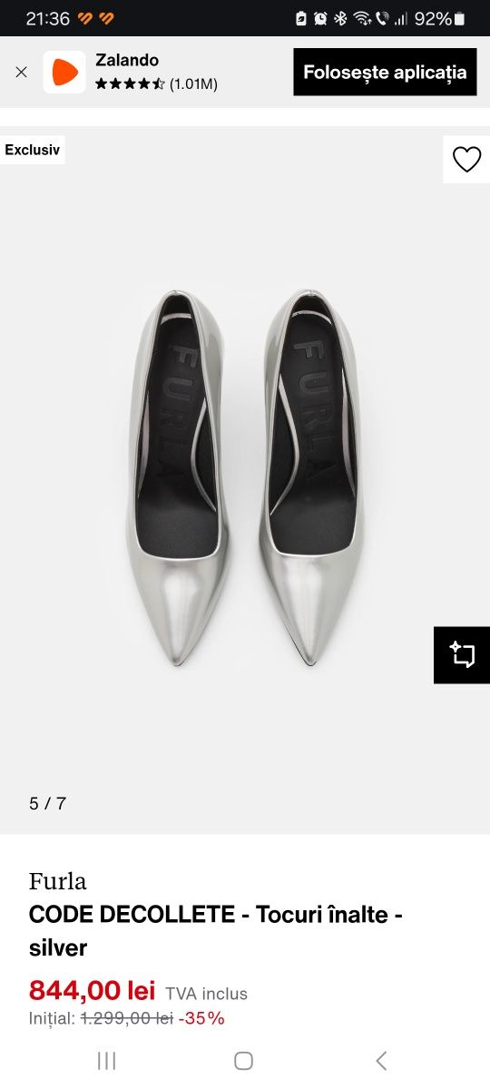 Pantofi Furla Code Decollete