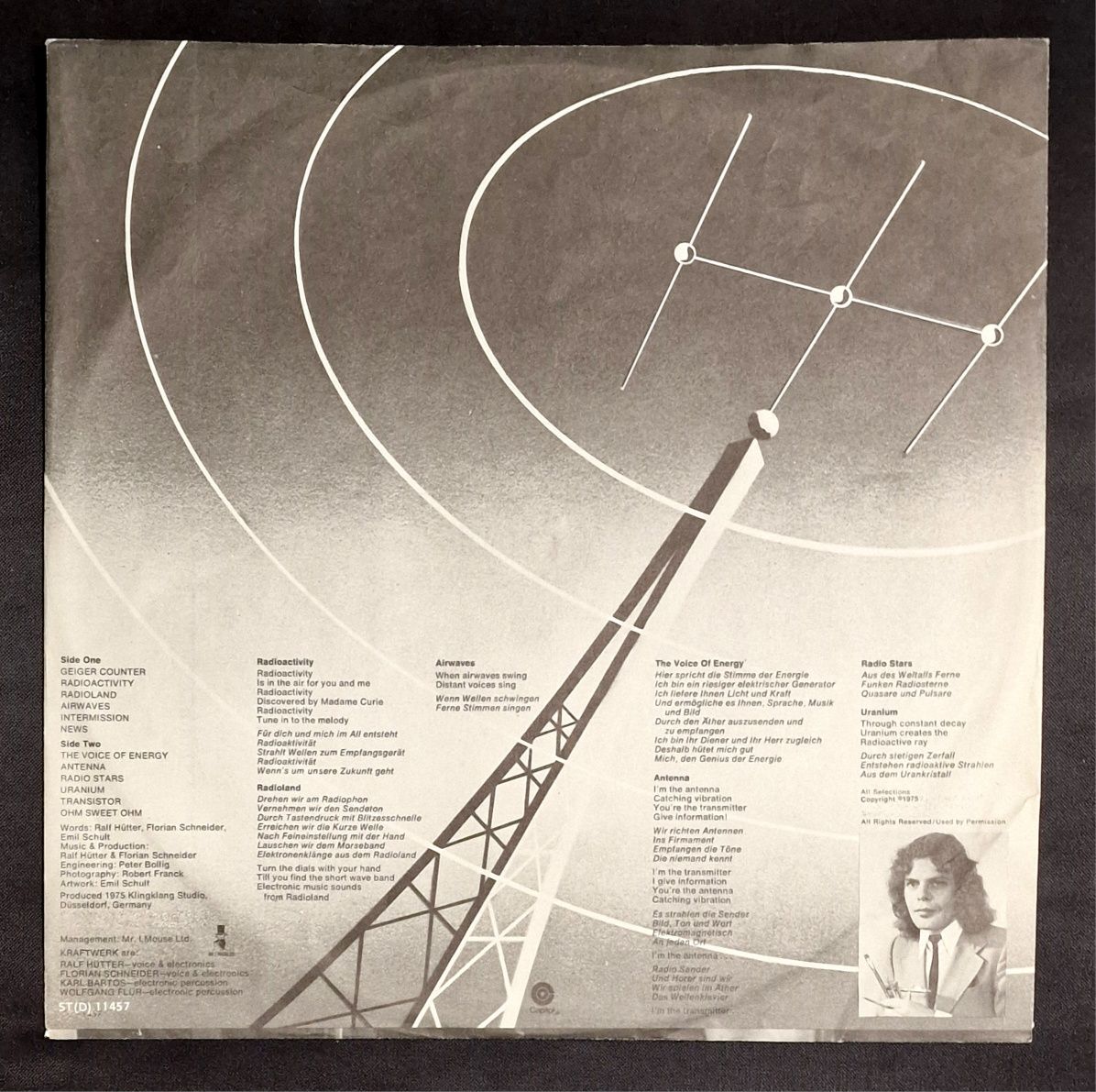 Vinyl vinil KRAFTWERK Radio-Activity - Capitol SA LP 1975