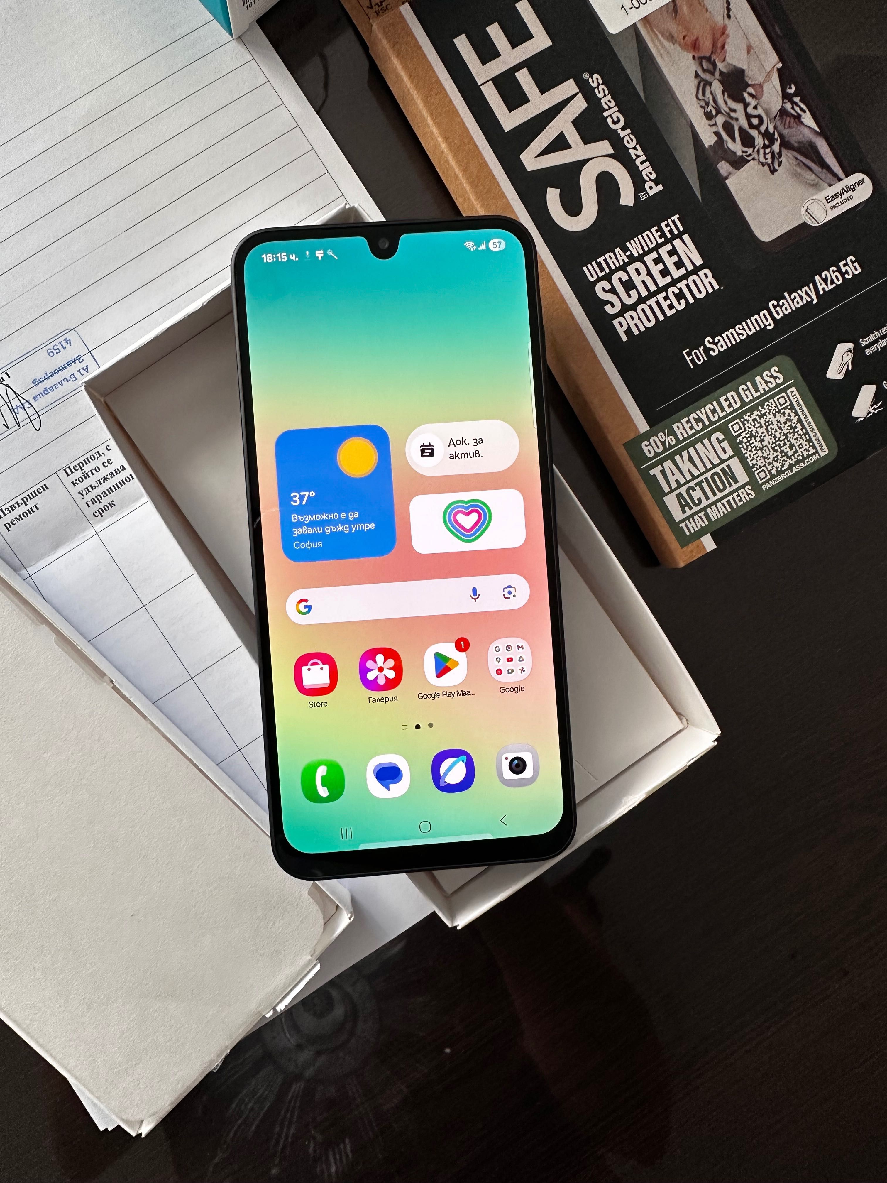 Samsung Galaxy A26 5G в гаранция с комплект слушалки и протектор
