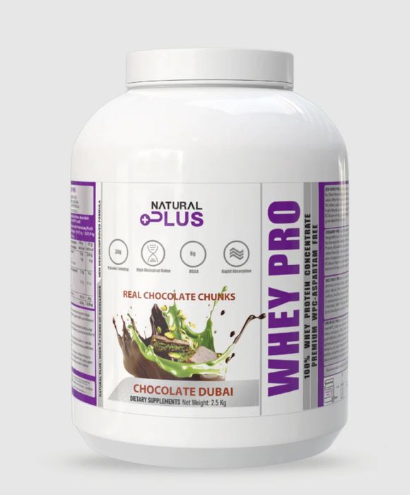 Proteine WHEY PRO 2,5kg cu aromă de ciocolată Dubai și BCAA