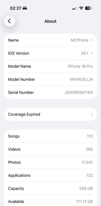 iphone 16 pro 256GB - impecabil -albastru -97%