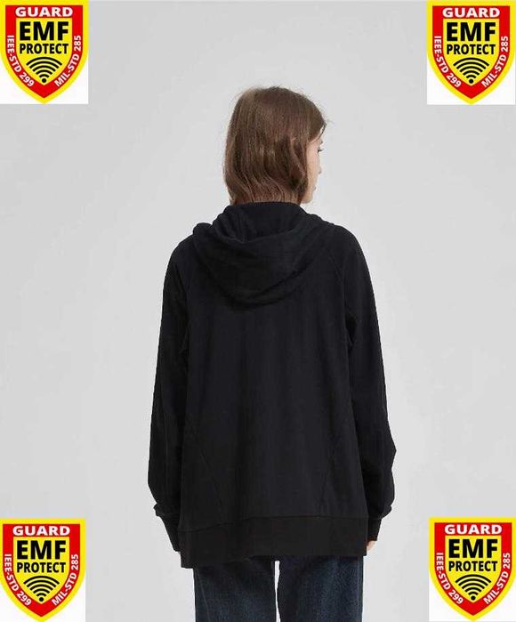 Екраниран Суичър от Сребърни Нишки Защита от Електромагнитно Излъчване