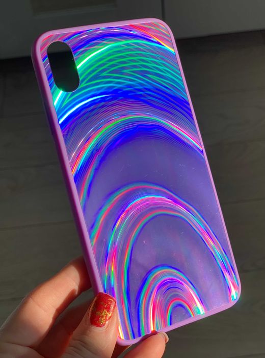 Husa tip oglinda model Curcubeu pentru iPhone XS Max