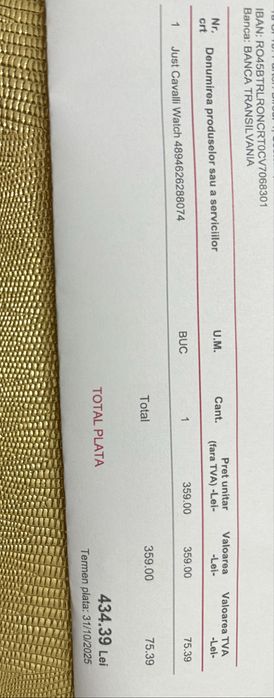 Ceas dama Justcavalli