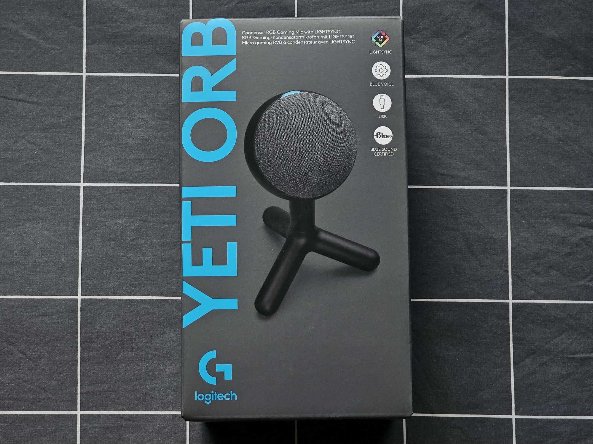 Logitech Yeti Orb геймърски микрофон – Чисто нов, неотварян