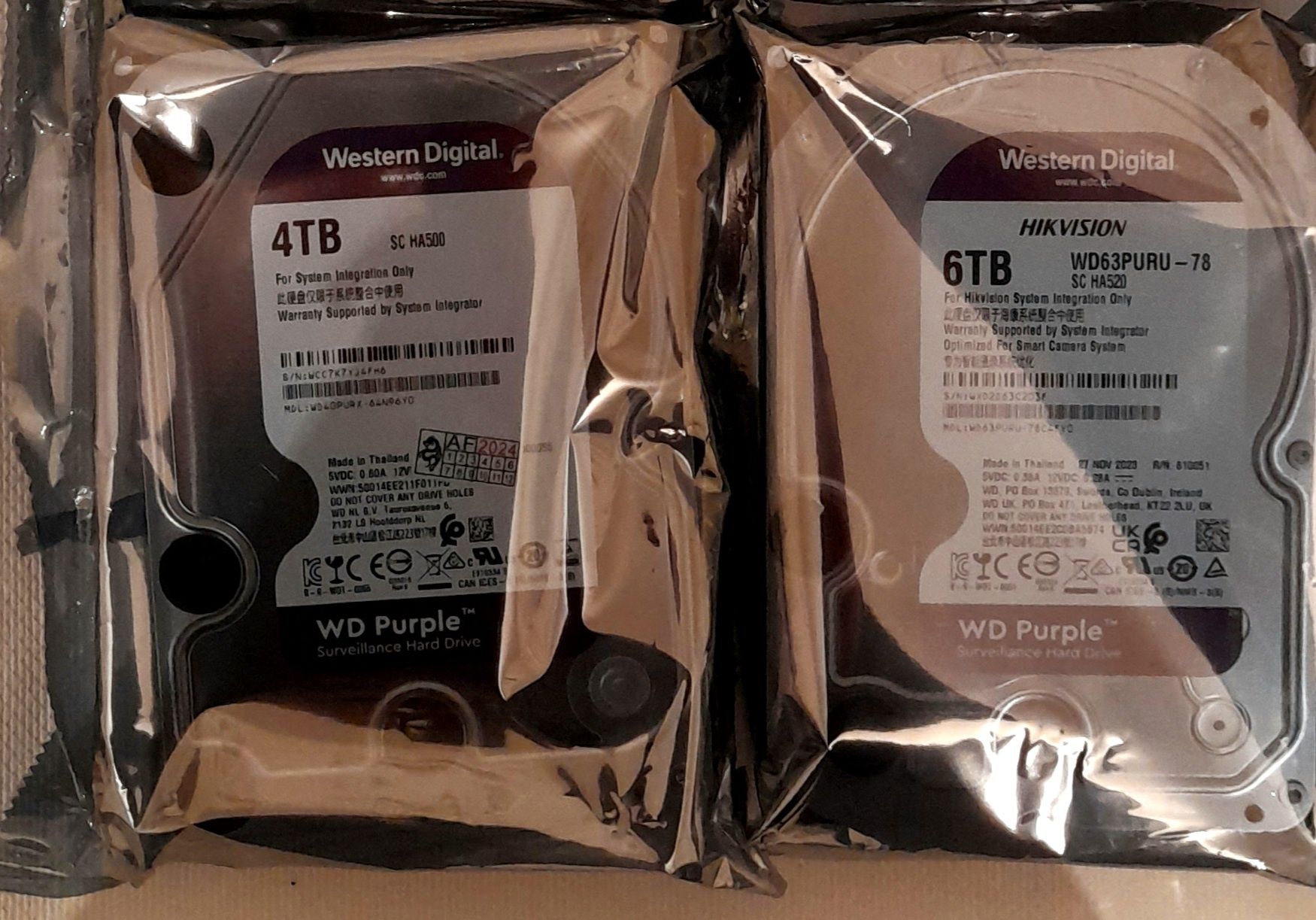 Жесткие диски, новые 1, 2, 3,4, 6, 8  HDD и SSD