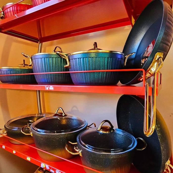 Гранитен комплект тенджери