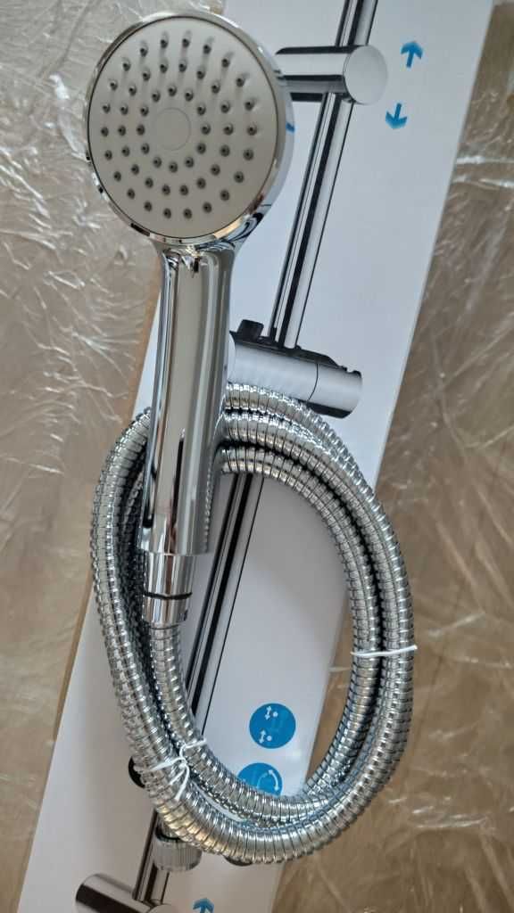 Душ комплект с душ слушалка Roca Stella 100/3, тръбно окачване и шлаух