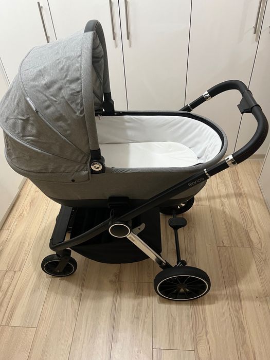 Бебешка количка 3в1 Lorelli Bianca, Grey