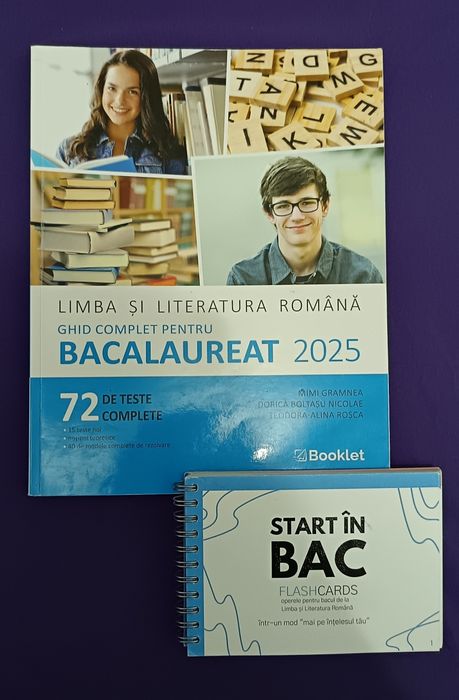 Culegere română BAC 2025-2026 și flash card