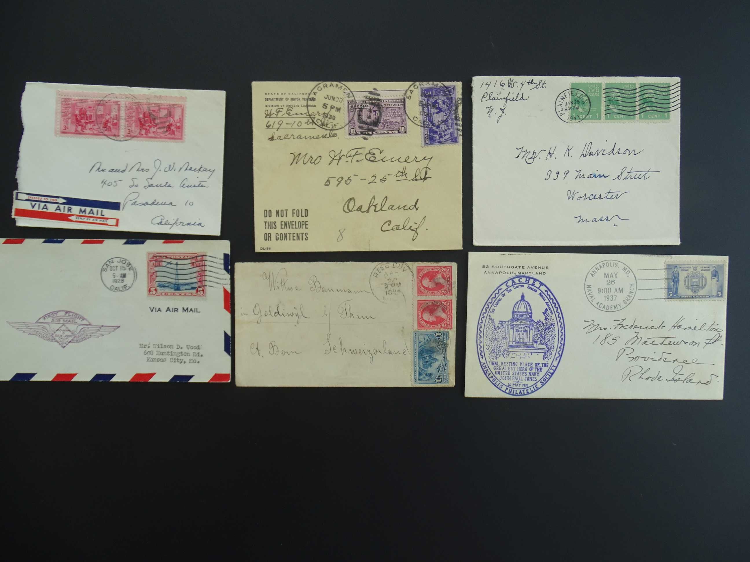 USA/SUA 1900-1945 , 50 plicuri circulate (Lot 4006)