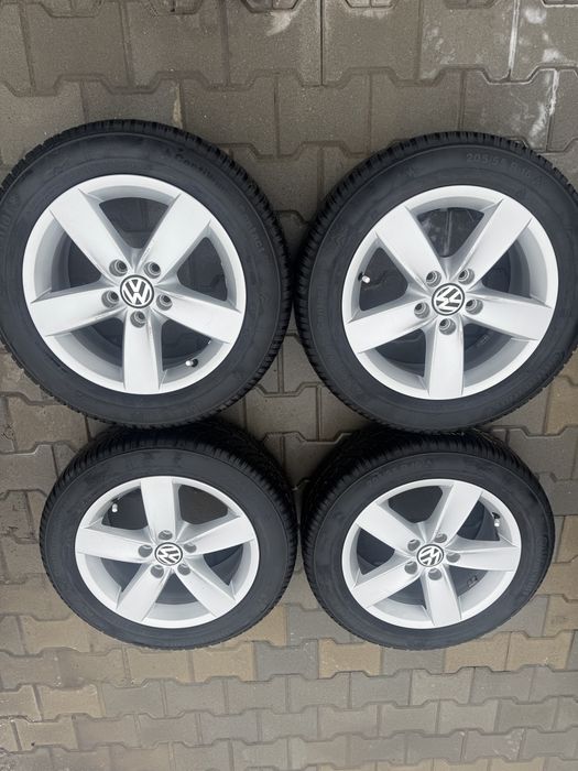 Roti originale Volswagen 16 inchi anvelope iarna