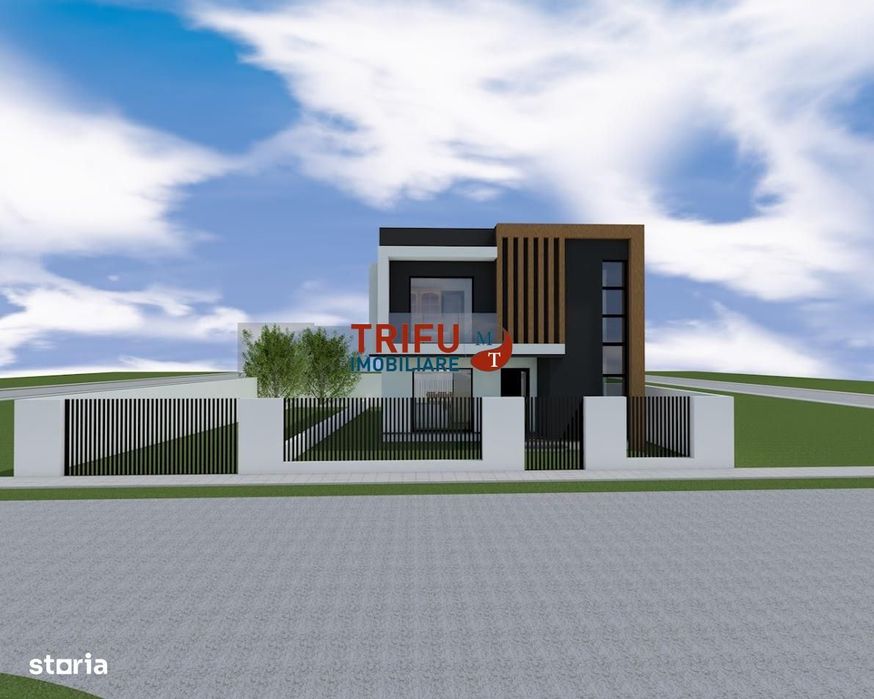 Teren de vanzare cu proiect  de casa autorizat +subsol si  fundatie re