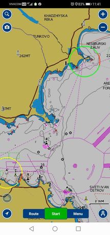 Navionics Boating HD full 9.1 за Android  с карта на Черно море-рибари